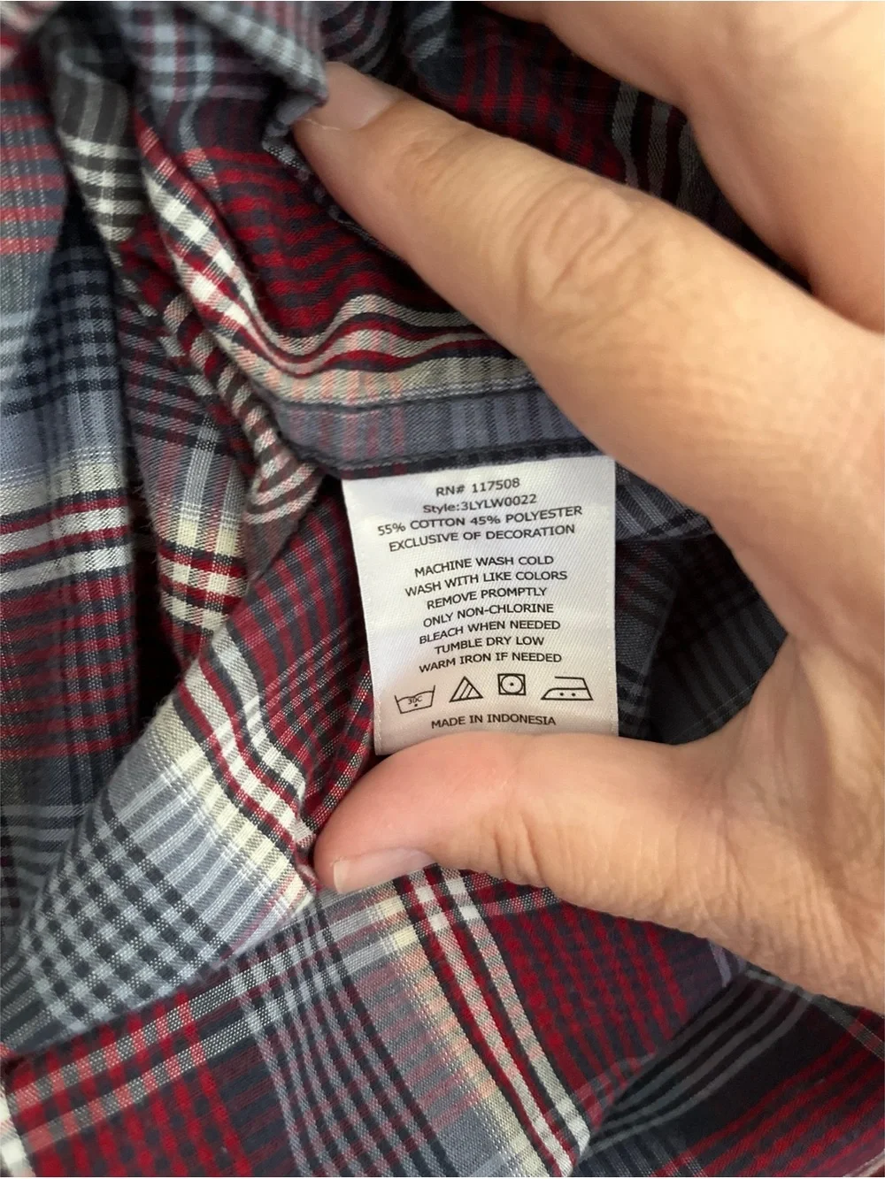 Levi’s Plaid Western Style Pearl Snap Button Down Men’s Size XL